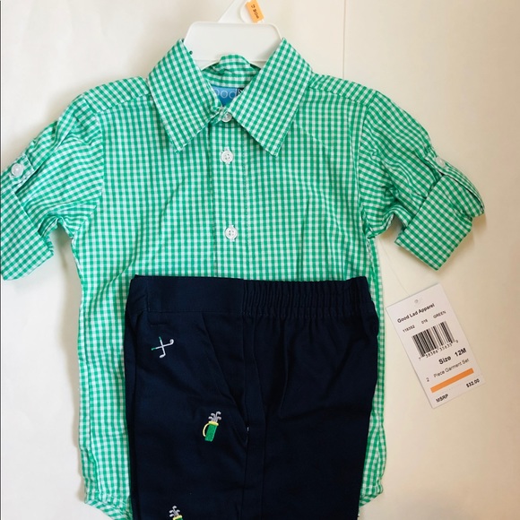🎉SALE LAST SET! 2 Piece Boys Shorts Set 12 Months - Picture 2 of 2